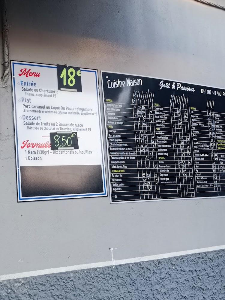 GOUT ET PASSIONS - Menu Image 1